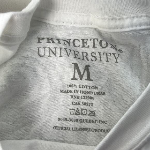Princeton University Tigers Logo Crop Top White Medium - Picture 3 of 8